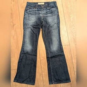 AE American Jeans 8 Faded Denim Wash Bootcut Flare Boot Leg Vintage Y2K 2000s - Picture 1 of 4