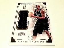 2016 LaMarcus Aldrigde Panini National Treasures NBA Materials Game W.Jersey#/99