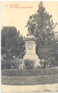 ANTIGUA POSTAL VALENCIA MONUMENTO AL PINTOR RIBERA OLD POSTCARD TC11514 - Picture 1 of 1