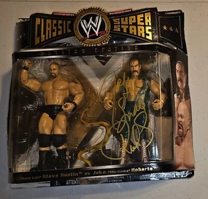 Firmado Automático JAKKS WWE CLÁSICO SUPERESTRELLAS JAKE THE SNAKE ROBERTS vs STEVE AUSTIN - Imagen 1 de 4