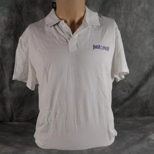 NWT AUTHENTIC JUST CAVALLI BEACHWEAR SHORT SLEEVE WHITE Men's SIZE 2XL 60616.2 - Picture 1 of 3