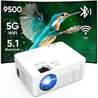 Mini Projector, 2023 Projector with WiFi and Bluetooth, Movie Projector, 1080...