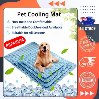 Pet Cooling Mat Cat Dog Puppy Sofa Non-Toxic Bed Summer Self-cool Cold Pad - image 1 of 4