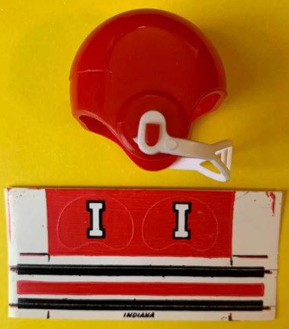 1970 Indiana Hoosiers mini NCAA Vintage gumball football helmet decal Big 10 set Cover