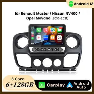 Android 13 Car Stereo 6+128G For Renault Master/Nissan NV400/Opel Movano 2010-21 - Picture 1 of 19