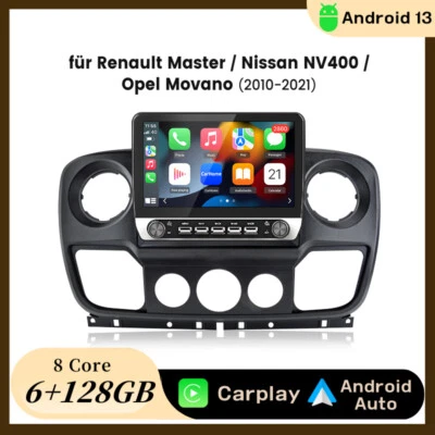 Android 14 Autoradio 6+128G Für Renault Master/Nissan NV400/Opel Movano 2010-21 - Bild 1 von 4