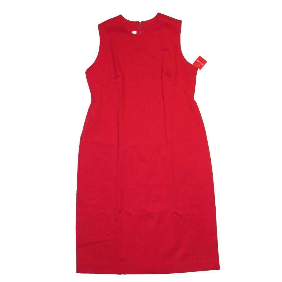 Spanx 20380R The Sheath in Classic Black Ponte Sleeveless Dress M