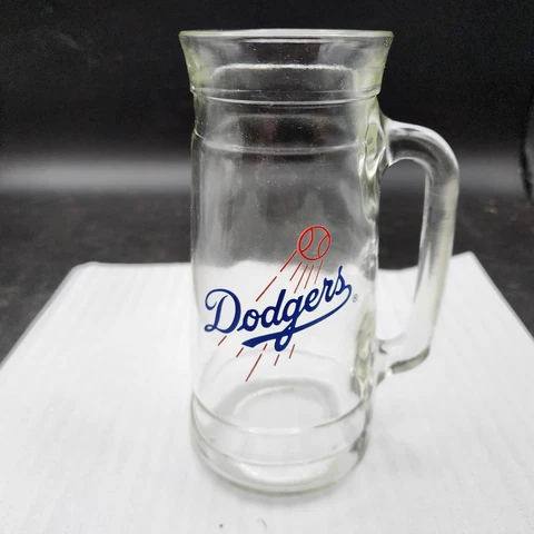 Los Angeles Dodgers Bat Barrel Beer Glass Mug Cup MLB Baseball Older Logo - 7" Cover