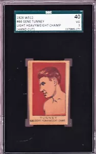 VARIATION SGC 3 1926 1926-27 W512 Gene TUNNEY - Light Heavyweight Champ RAREST - Bild 1 von 2