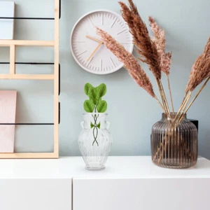 Doppelohr gestreifte Vase Büro klar Blume Deko Blumen - Bild 1 von 12