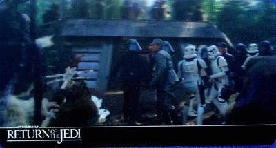 STAR WARS, RETURN OF THE JEDI, TOPPS 2014 WIDEVISION 3D, CARD # 38, EWOKS - Image 1 of 2