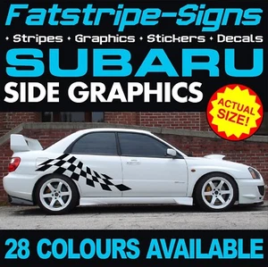 passend für SUBARU IMPREZA GRAFIK AUFKLEBER STREIFEN ABZIEHBILDER WRC WRX STI TURBO 2.0 - Bild 1 von 2