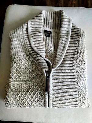 Cárdigan con cremallera y cuello chal para hombre H&M - ¡¡TALLA GRANDE!!! Foto 1 de 4