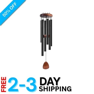 Elegant 37-Inch Aluminum Wind Chimes for Zen Outdoor Spaces & Gardens - Picture 1 of 9