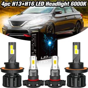 For Ford Escape 2008-2012 4x LED Headlights High Low Beam + Fog Light Bulb Combo - Picture 1 of 17