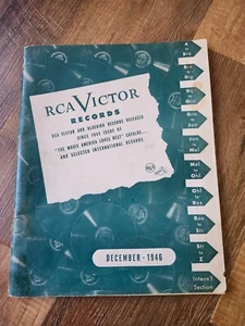RCA Victor Records Indexer Catalog - December 1946 - Picture 1 of 3