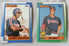 1990 Topps California Angels Baseball Card Pick one