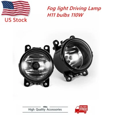 2pcs Fog light Driving Lamp H11 bulbs 110W Right Left Side Car Accessories US Foto 1 de 4