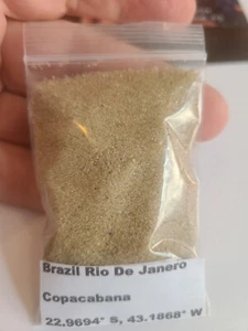 COPACABANA,Rio De Janeiro ,BRAZIL, Beach Sand Sample Approximately 30ml. - Picture 1 of 8