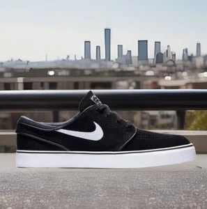 Nike SB Zoom Stefan Janoski scamosciate nere bianche 333824-026 da uomo 9 US 8,5 UK 42,5 - Foto 1 di 13
