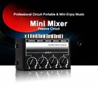Cx400 Stereo Mini Audio Mixer 4-Channel Rca Input With Passive Circuit Design