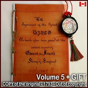 antique book occult black magic manuscript grimoire handwritten occultism magick - Picture 1 of 12