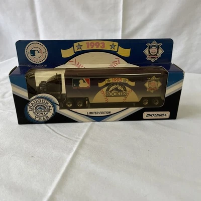 1993 Matchbox Inaugural Year Colorado Rockies 1/87 NASCAR Team Transporter - Image 1 of 3