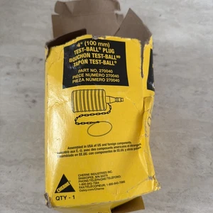 Cherne 4 Zoll Gummi Prüfkugel Rohrstopfen - 270040 - Bild 1 von 4