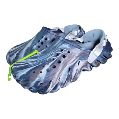 Talla 8 Crocs Eco Mármol Zueco Negro Arena Hombres Sandalia Sin Cordones Informal 208454-0LE Foto 1 de 4