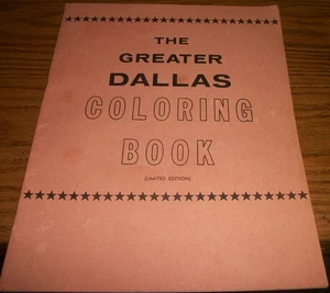 1962 Greater Dallas Texas Coloring Book~Controversial/Political~Unused - Picture 1 of 9