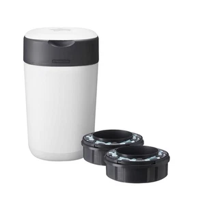 Tommee Tippee Twist & Click Windeleimer + 2 Nachfüllpackungen | Geruchskontrollsystem - Bild 1 von 5