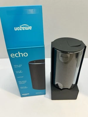 Amazon Echo (2nd Generation) Smart Speaker with Alexa - Heather Gray Fabric NIB - Image 1 of 4