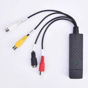 USB 2.0 Audio Video VHS VCR to DVD Converter Capture Card Adapter Digital For-SR - Afbeelding 1 van 12