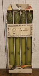 2024 John Derian für Target 4 Stück unparfümierte grüne Spargel Spitzkerzen NEU - Bild 1 von 2