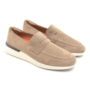 Men Wolf & Shepherd Crossover Loafer Low Sneakers 11 M Taupe Suede Slip On Shoes - Picture 1 of 8