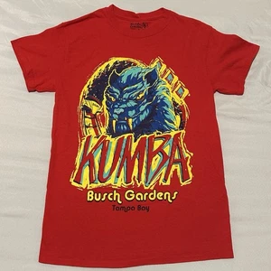 Busch Gardens KUMBA Men's T-Shirt Red Sz Small Graphic Print MADE IN USA - Picture 1 of 8