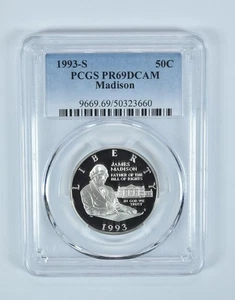 1993-S Madison Bill Of Rights Commemorative Half Dollar PR69 DCAM PCGS *1187 - Picture 1 of 5