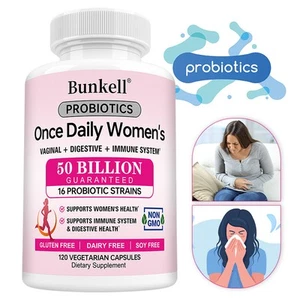 Cápsulas Probióticos Diarias para Mujer - Vitalidad Intestinal Completa - 120 Cápsulas - Imagen 1 de 11