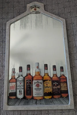 *Muy raro* Espejo de bodegón Jim Beam Bourbon 18x31 Foto 1 de 4