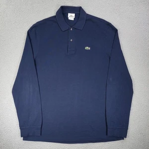 Lacoste Langarm Poloshirt mit Polokragen Herren Größe 5 Large blau marineblau adrett Kroko - Bild 1 von 11