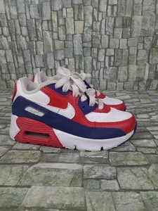 NIKE Air Max 90 Red White Blue DA9055-100 Youth Toddler Td 11 C USA COLORWAY - Picture 1 of 11