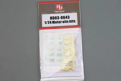 Kit olio motore Hobby Design HD03-0643 1 24 decalcomania resina usata - Immagine 1 di 2