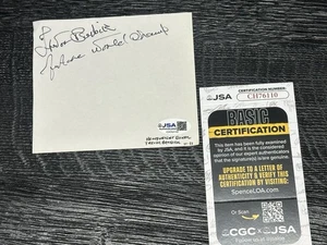 1981 Trevor Berbick Early Boxing Autograph Signed Cut Future World Champ JSA COA - Picture 1 of 1