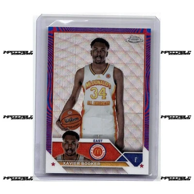 2023 Topps Chrome McDonald's A/A - Blue/Fuchsia #49 Xavier Booker Rookie /125 - Image 1 of 2