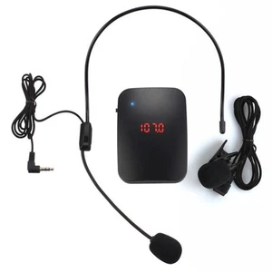 1 Set F??r Vortrag Mikrofonsender Am Kopf Montiertes Mikrofon Kabelloses Headset - Bild 1 von 12
