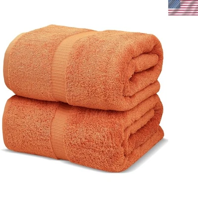 Juego de toallas turcas de 2 piezas, coral Foto 1 de 2