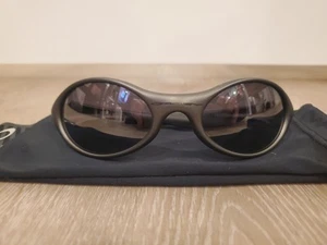 Oakley 90s Jacket Sports Glasses Dark Gray Black Vintage - Picture 1 of 24
