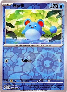 Marill 033/142 - REVERSE HOLO - SV07: Stellar Crown - NM - Bild 1 von 2