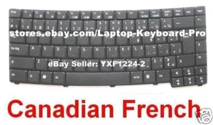 Teclado para Acer Travelmate 8100 Ferrari 4000 4002 ZF1 - CF Canadiense Francés - Imagen 1 de 2