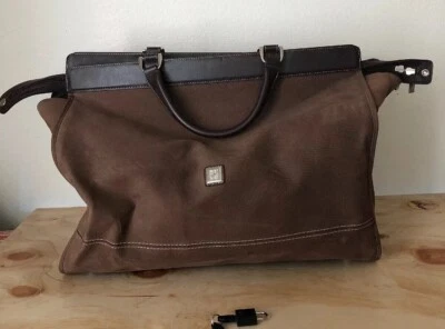 DIANE VON FURSTENBERGC Leather Overnight Satchel Bag - Image 1 of 4